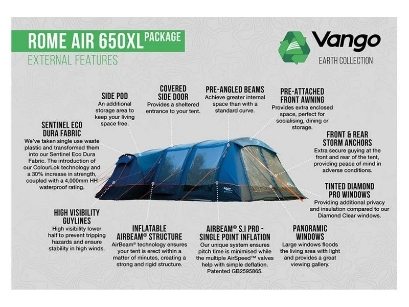 Vango Opblaasbare Tent Rome Air 650 Xl 4 Vango Opblaasbare Tent Rome Air 650 Xl - Image 4