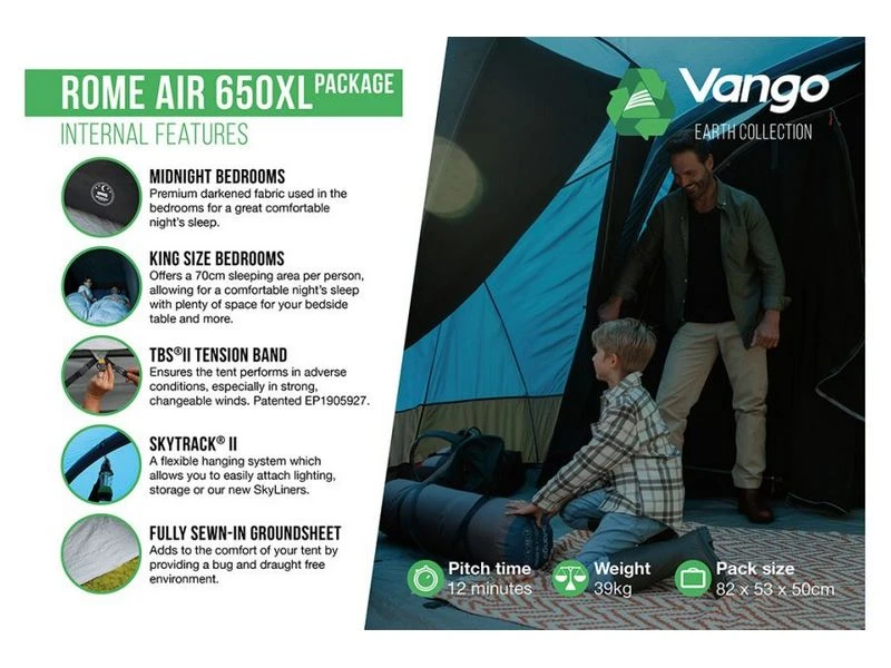 Vango Opblaasbare Tent Rome Air 650 Xl 5 Vango Opblaasbare Tent Rome Air 650 Xl - Image 5