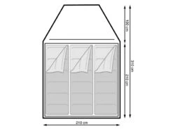 Eurotrail Koepeltent Campsite Rocky 3 Polyester -Tenten Verkoop 17 2 eurotrail koepeltent campsite rocky 3 polyester ette0806 0904