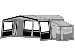 Te Velde Voortent De Wenne 240 Cm Antraciet -Tenten Verkoop 2 2 te velde voortenten met uitbouw de wenne antraciet3