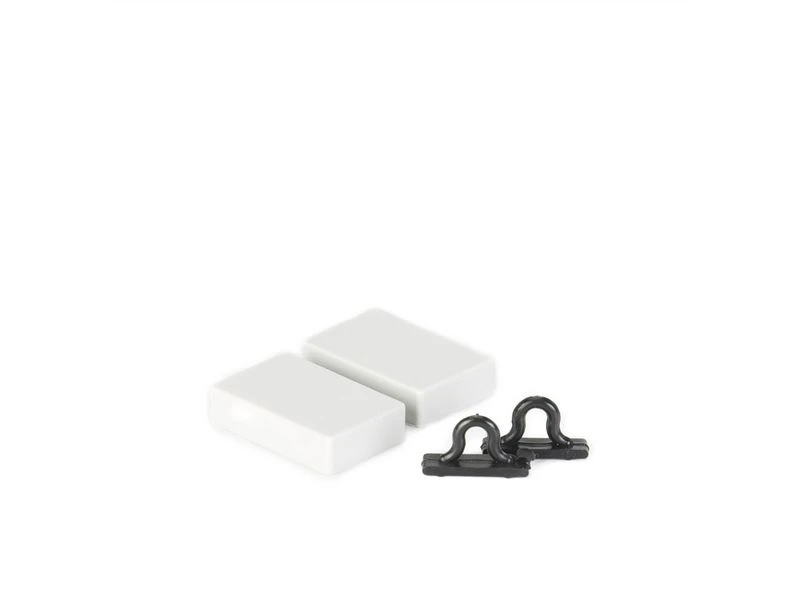 Travellife Chenille Streep Grijs/wit 56x185cm 5 Travellife Chenille Streep Grijs/wit 56x185cm - Image 5