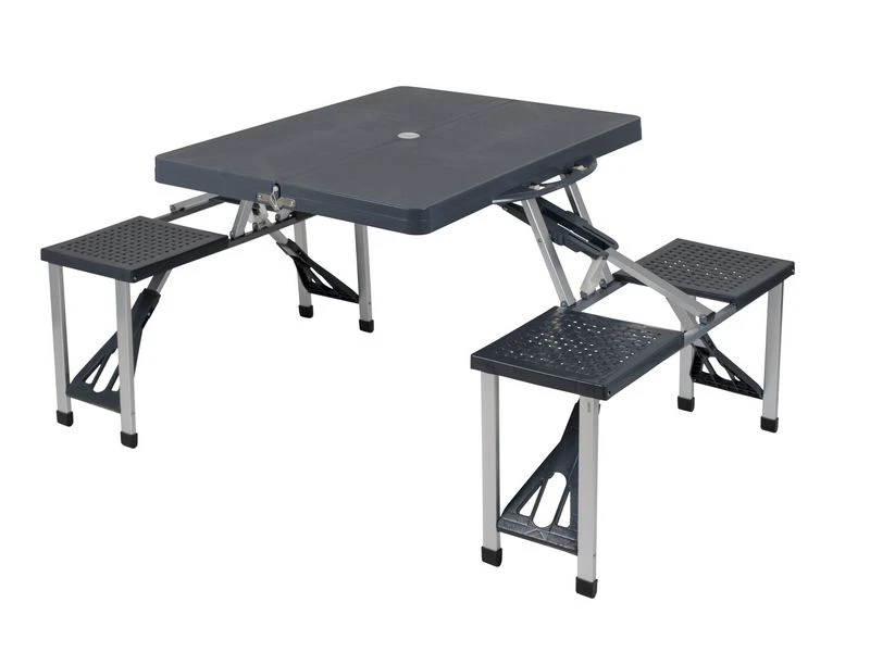 Bo Camp Kampeer-picknicktafel Basic Grijs 1 Bo Camp Kampeer-picknicktafel Basic Grijs