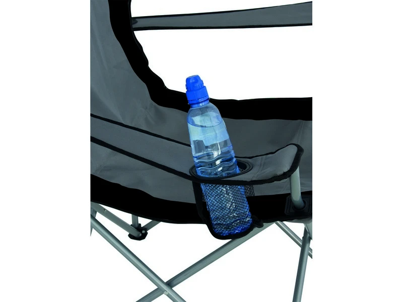 Eurotrail Vouwstoel Lausanne Staal Grijs-Zwart 2 Eurotrail Vouwstoel Lausanne Staal Grijs-Zwart - Image 2