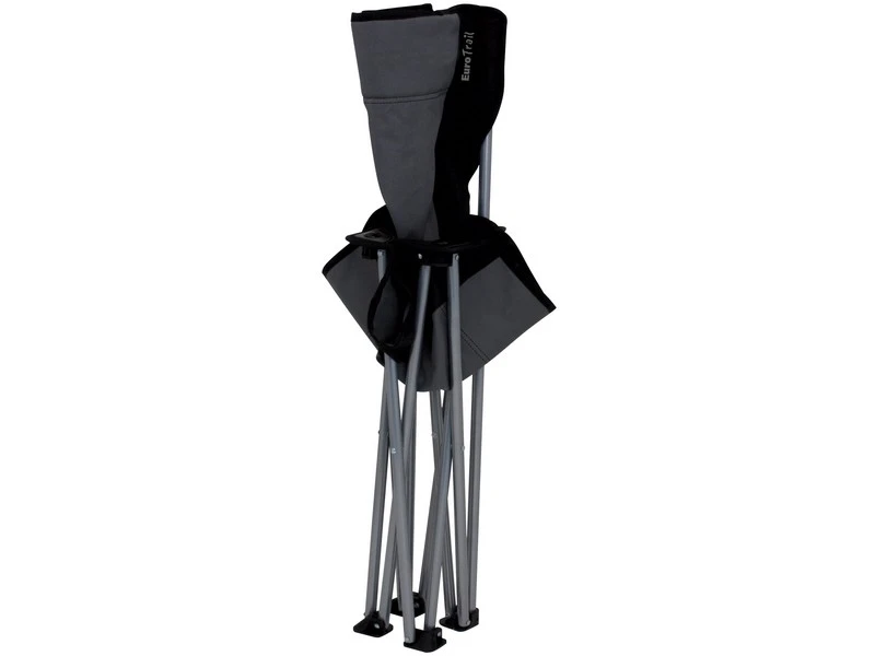 Eurotrail Vouwstoel Lausanne Staal Grijs-Zwart 3 Eurotrail Vouwstoel Lausanne Staal Grijs-Zwart - Image 3