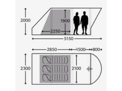 Dometic Opblaasbare Familie Tent Ftc Boracay 301 Tc -Tenten Verkoop 5 2 dometic opblaasbare familie tent ftc boracay 301 tc 9120001463