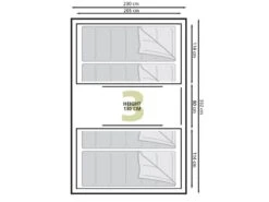 Eurotrail Vis-a-vis Tent Santiago BTC -Tenten Verkoop 55 2 eurotrail santiago btc plattegrond ette0609 2701