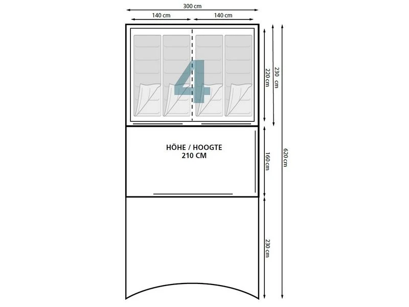 Eurotrail Opblaastent Georgia BTC Air 4 Eurotrail Opblaastent Georgia BTC Air - Image 4