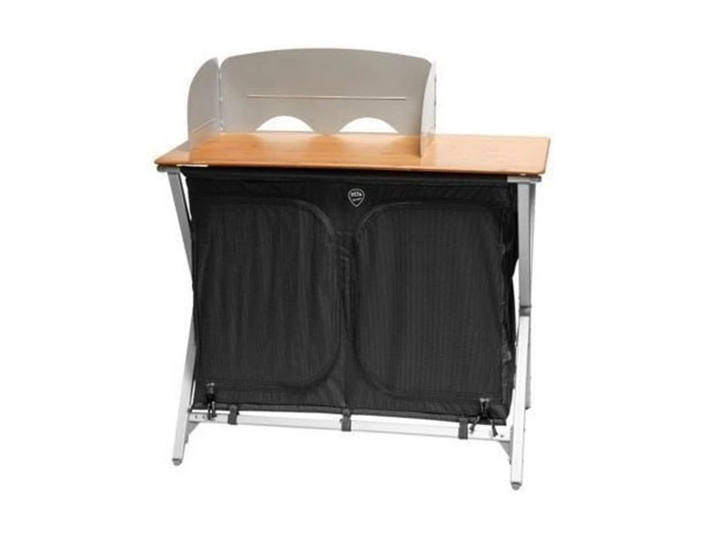 Defa Easy Folding Bamboe Kampeerkast Kookkast 100 2 Defa Easy Folding Bamboe Kampeerkast Kookkast 100 - Image 2