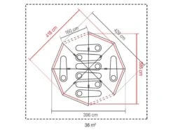 Coleman Familie Tent Octagon Blue-lime -Tenten Verkoop 64 3coleman familie tent octagon blue lime 2000035750