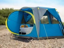 Coleman Familie Tent Octagon Blue-lime -Tenten Verkoop 64 4 coleman familie tent octagon blue lime 2000035750