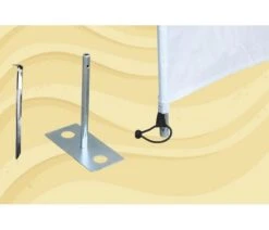 Bo-Camp Windschermharing 30 Cm 4 Stuks -Tenten Verkoop bo camp windscherm haring met plaat 4 stuks 4163900 2