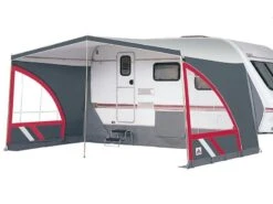 Dorema Caravanluifel Panorama -Tenten Verkoop dorema caravan luifel panorama antraciet rood panorama 2