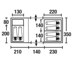 High Peak Porto 6 -Tenten Verkoop high peak koepeltent porto 6 plattegrond 12240 2
