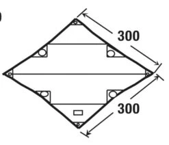 High Peak Tarp 1 -Tenten Verkoop high peak tarp 1 afmeting 10030 2