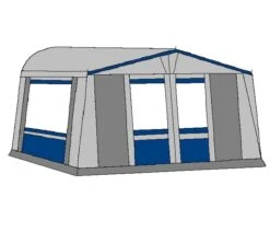 Te Velde Voortent De Vaart Lux 240 Cm Blauw