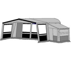 Te Velde Voortent De Vaart Lux 310 Cm. Antraciet -Tenten Verkoop te velde voortenten met uitbouw en luifel de vaart lux antraciet1